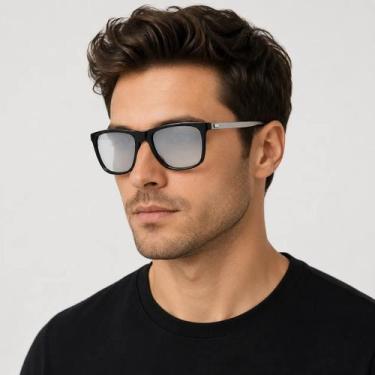 Imagem de Óculos de Sol Masculino Polarizado UV400 Esportivo - VINKIN, Preto, Ci