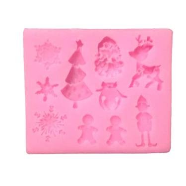 Imagem de Confeitaria dos moldes, F321 MOLDE DE SILICONE NATAL CONFEITARIA BISCUIT