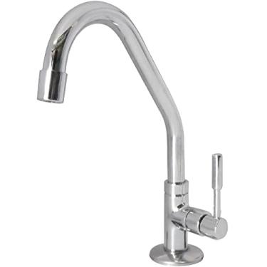 Imagem de Torneira de cozinha bica móvel de mesa com articulador 1/4 de volta Stilo C31 Cromado Esteves