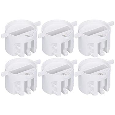 Imagem de Ranhura de plugue de cauda, ​​copo redondo de corda para pés simples de alta qualidade de longo prazo para prancha de surf(Branco)