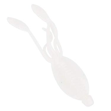 Imagem de 01 Isca de isca de cauda múltipla, isca de isca, 50 peças, isca simuladora, isca, acessório de pesca, equipamento de pesca para lagos rios, água doce (branca)