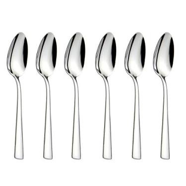 Imagem de HISSF 6 colheres de chá de aço inoxidável 18/0, 15 cm, para casa e restaurante, lava-louças