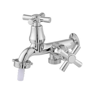 Imagem de Torneira Tanque Maquina 2 Saídas 1/4 Volta C31 Cromado