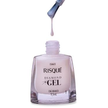 Imagem de Esmalte Risqué Diamond Gel Chá Branco Natural 9,5ml