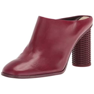 Imagem de Franco Sarto Mule L-cindymule feminino, Couro vermelho escuro Bordo, 9.5