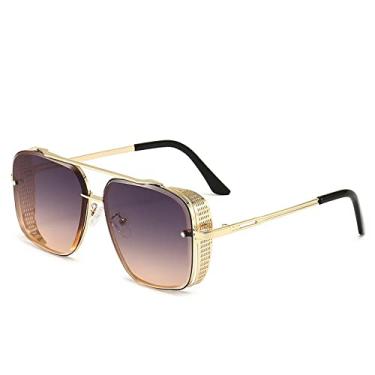 Imagem de Óculos de sol estilo steampunk, óculos de sol quadrados de tendência masculina, óculos de sol masculinos, óculos de sol de moda, 3, tamanho único