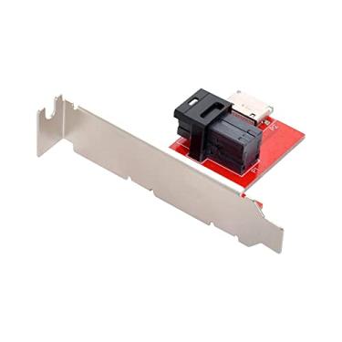 Imagem de NFHK Adaptador fêmea PCBA PCI-Express 4.0 Mini SAS HD SFF-8643 para Oculink SFF-8611 SFF-8612 com suporte
