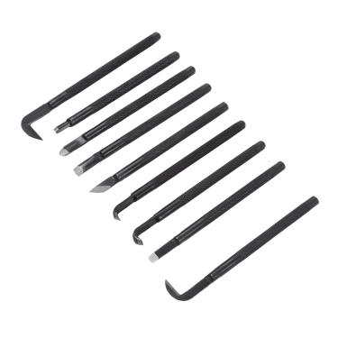 Imagem de Ferramenta de aparar bonsai, conjunto de ferramentas de bonsai de faca escovada de alta dureza, aço de manganês, antideformação, para rose, poda