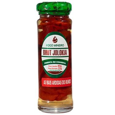 Imagem de Pimenta Bhut Jolokia Pote Em Conserva 100ml - Fogo Mineiro