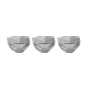 Imagem de Máscara De Pano Dupla Camada Reutilizável Kit com 3 Un C/clip Nasal
