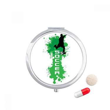 Imagem de Estojo de comprimidos esportivos de futebol americano, porta-comprimidos, porta-remédios