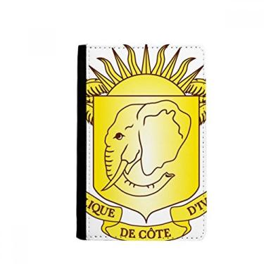 Imagem de Porta-passaporte com emblema nacional Coate d'Ivoire Porta-cartões Notecase Burse