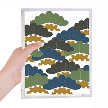 Imagem de Caderno tradicional de pinheiro chinês, padrão abstrato, folha solta, diário recarregável, papelaria