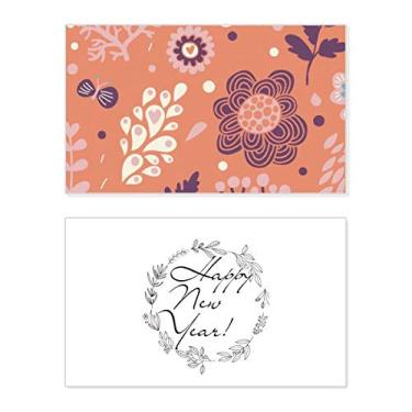 Imagem de Pansy Flower Plant Paint New Year Festival Greeting Card Bless Message Gift