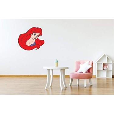 Imagem de Adesivo De Parede Pequena Sereia 55x50cm Ariel