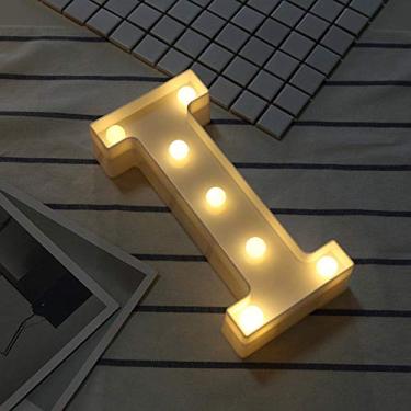 Imagem de Número de placa de casa flutuante 3D DIY branco letra de plástico luz LED letreiro alfabeto lâmpada noturna para decoração de ambientes internos e externos