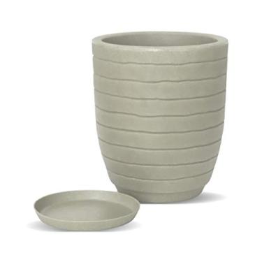 Imagem de Vasart Relevo Vaso de Flores, Camurça, 39x49cm