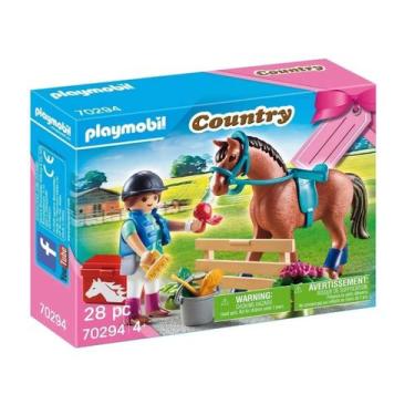 Imagem de Brinquedo Playmobil 28 Pcs Gift Set Fazenda Cavalos 70294 - Sunny