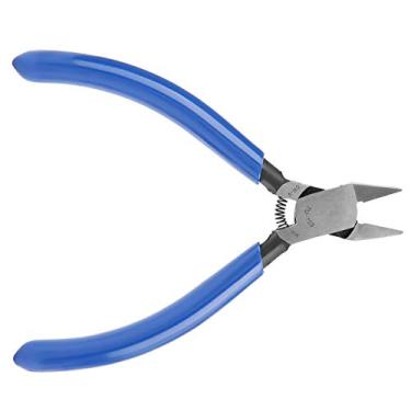 Imagem de Kadimendium Alicate diagonal Alicate de corte de aço cromo vanádio cortadores de cabo de fio elétrico cortadores de hardware eletrônico Cortador de corda profissional descascador de corte de corda 10 cm