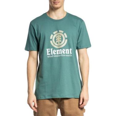 Imagem de Camiseta Element Vertical Color Wt23 Masculina Petróleo