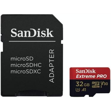Imagem de Cartão microSDHC Sandisk UHS-I Extreme PRO 32GB - 100MB/s (com adaptador SD)