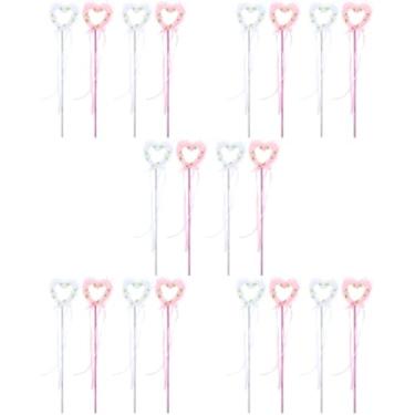 Imagem de ABOOFAN 20 Peças Flor Assistente Para Vestido De Aniversário Estrela Brinquedos Bebê Up Desempenho Enfeites De Bastão Brinquedos Varinhas De Festa Bruxa Decorativa Meninas Palitos Fitas