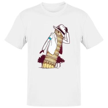 Imagem de Camiseta Unissex Torre Pizza Jackson Smooth Criminal - Alearts