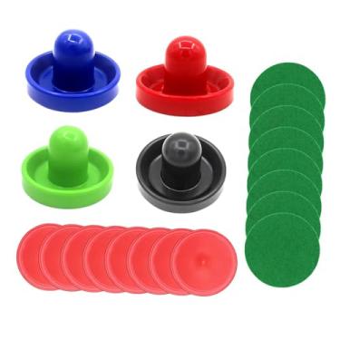 Imagem de kowaku Empurradores de air hockey e discos de air hockey, acessórios de substituição, empurradores de alças de 96mm para equipamentos de mesas de air hockey, estilo E