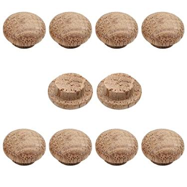 Imagem de Plugues de madeira MroMax com botões número do produto carvalho 20 x 15 mm 10 peças, MRO191114T-0060, 10PCS 15*10