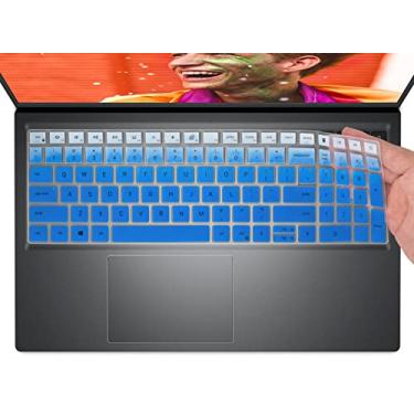 Imagem de Capa de teclado para laptop Dell 15 2025 DC15250 DC15255 15.6/ Inspiron 15 3510 3511 3515 3520 3530 3535 39.6 cm / Inspiron 16 5640 5645, 15.6 Dell Latitude 3520 Pele - Azul Ombre