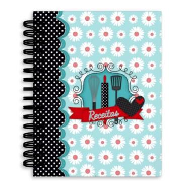 Imagem de Caderno de Receitas Capa Dura 15x21cm (Flores)