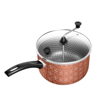 Imagem de Pipoqueira Com Tampa De Vidro Antiaderente Cobre