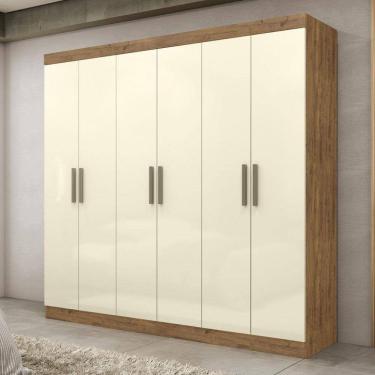 Imagem de Guarda Roupa Casal 6 Portas 2 Gavetas MDF Genebra Maxel