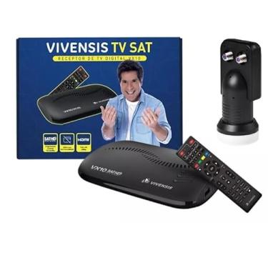 Imagem de Receptor Digital Tv Satélite Vivensis Vx10 Com Lnb 2 Saidas