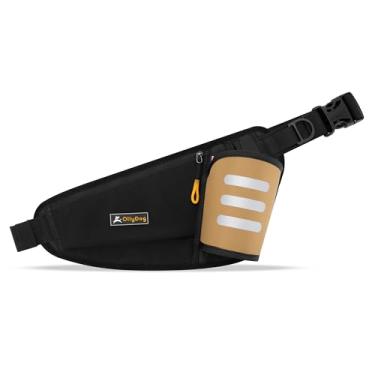 Imagem de OllyDog Pacote Hydro-Slim, pochete para passear com cães, mochila de caminhada com suporte para garrafa de água para homens e mulheres, bolsa de quadril com alça ajustável para treino ao ar livre,