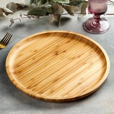 Imagem de Petisqueira Bambu Gourmet Multiuso Premium 30 X 30 - Ideal Para Servir Petiscos Queijos Frios- Organização - Utensílios de Cozinha - Enxoval - Decoração - Travessa - Utilidades Domésticas