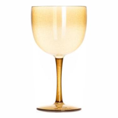 Imagem de Kit 6 Taças Gin 580ml Acrílica - Aloha (Dourada Glitter)