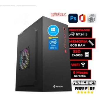 Imagem de Cpu Pc Intel Core I5 3470 + Placa H61 1155 + 8 Gb + Ssd 240 - Windows 