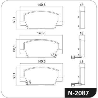 Imagem de Pastilha Freio Dianteiro Tracker 2016 a 2023 Cobreq N-2087