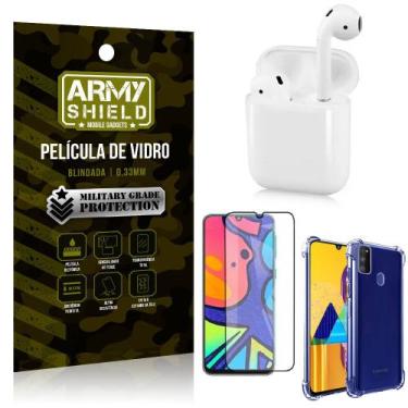 Imagem de Fone Bluetooth LY-122 Samsung M21s + Capinha Anti Impacto + Película 3