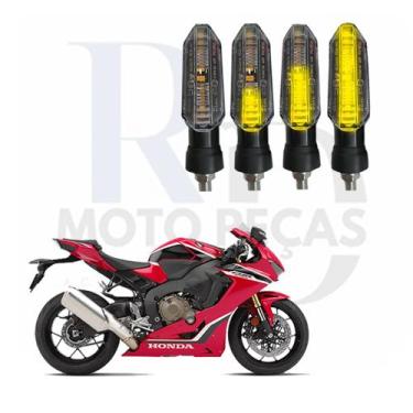 Imagem de Kit Seta para Moto Honda CB 1000R Pisca Led Universal 12V P53S Sequenc