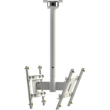 Imagem de Suporte Tv Duplo Teto 27 A 65 Mftx23 Branco Multiforma