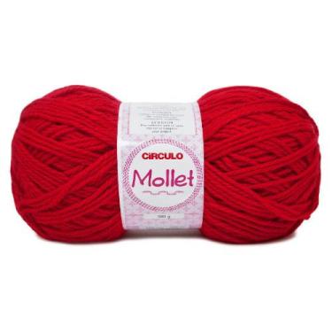 Imagem de Lã Mollet Círculo 100g 200 metros, 142 Pimenta
