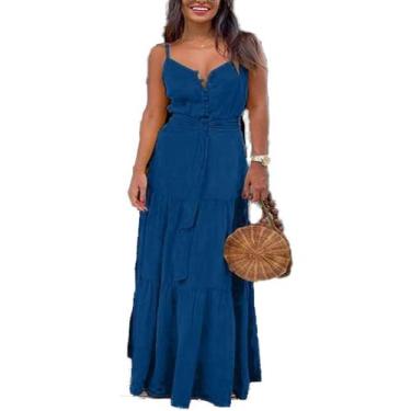 Imagem de Vestido Longo Camadas 3 Marias Decote Casual Festa Casamento Convidada