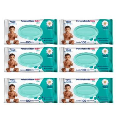 Imagem de Kit C6 Lenço Umedecido Personalidade C100 - Baby plus - Eurofral - Pet