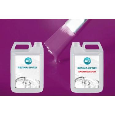 Imagem de Resina Epóxi 1Kg + Cor Sólida Roxo Trafego Ral4006 Ag Baixa - Resinas 