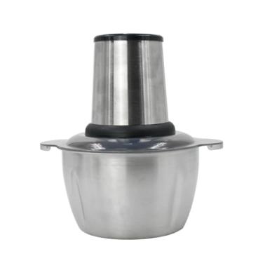 Imagem de Triturador Processador Mini Moedor Maquina De Corta Moer Picador De Alimentos Carne Frutas Alho e Cebola Legumes Temperos Elétrico Portátil Profissional 3 Litros 110V