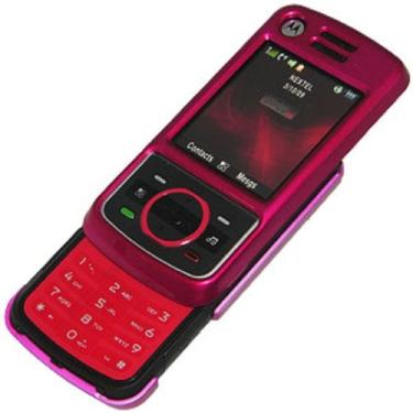 Imagem de Amzer Capa rígida de cristal de encaixe para Nextel Motorola i856 - Rosa choque polido