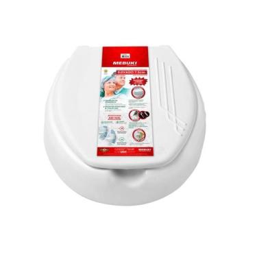 Imagem de Assento Sanitário Elevado Mebuki 7,5Cm Adulto, Branco