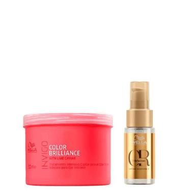 Imagem de Kit Brilliance Máscara 500ml e Oil Reflections 30ml - Wella - Wella Pr